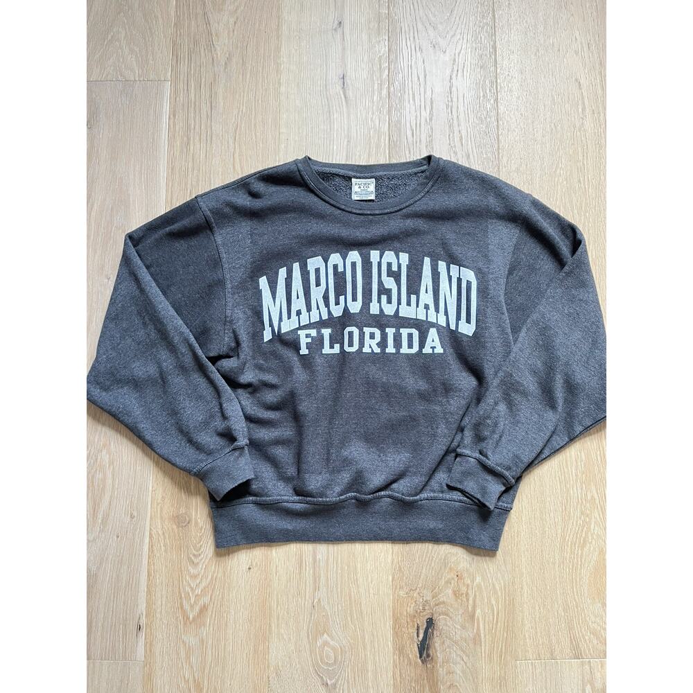Vintage Marco Island Florida Pacific & Co Sweater Y2K Womens M Luxury Vacation